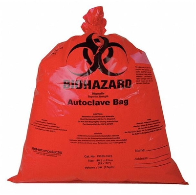 Сумки автоклава, мешки, сумки отхода Biohazard, отброс Biohazard, отход Dispos, медицинские клиники, доктора Офис Уход