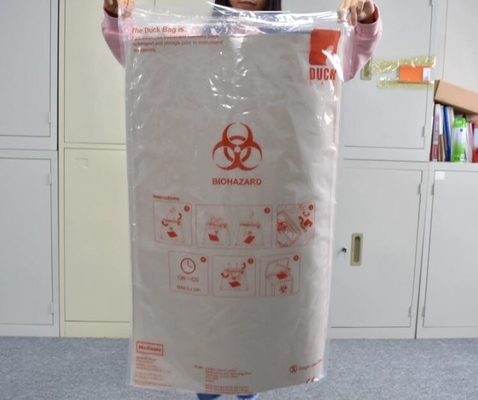Цитотоксический отход кладет клинический Autoclavable Biohazard в мешки кладет сумки в мешки крови сумок перехода