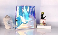Женские голографические прозрачные хозяйственные сумки tote хозяйственной сумки Tote PVC ясности лазера сумки пляжа сумок для дам