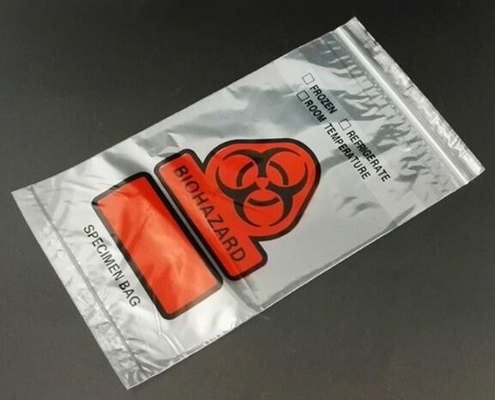 Сумки образца Biohazard, сумки таблетки, сумки медицины, autoclavable сумки больницы, сумки молнии слайдера