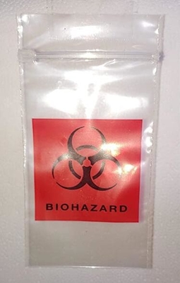 Сумки образца Biohazard, сумки таблетки, сумки медицины, autoclavable сумки больницы, сумки молнии слайдера