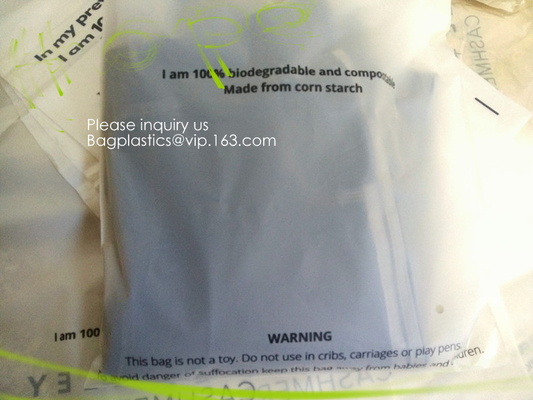 Сумка LDPE k Biodegradable кукурузного крахмала PLA Compostable, экологически дружелюбный, recyclable, многоразовый, reclosable