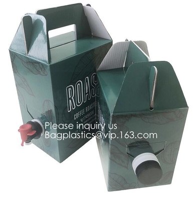 Повторно использованная сумка логотипа 1L/2L/3L/5L/10L eco дружелюбная подгонянная в коробке с клапаном для воды стоит вверх мешок spout кофе