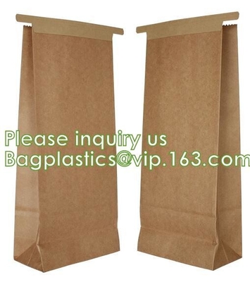 стойка мешка biodegradable мешка запаса сумки доказательства ребенка сумки плоская нижняя вверх по coff сумки упаковки еды бумажного мешка Kraft мешков