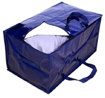 Изготовленная на заказ печатая сумка багажа хранения не сплетенной ткани логотипа роскошная большая прокатанная с сумкой ручки молнии для покупок