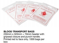 Сумки перехода крови, сумка pac скорой помощи Пре-напечатали поли сумки для размещать отход. Полиэтиленовые пакеты для применений здоровья