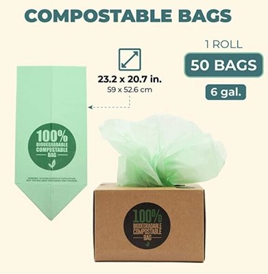 100% сумки отброса майцены окружающей среды дружелюбные Compostable, ГАРАНТИРОВАННАЯ САМАЯ НИЗКАЯ ЦЕНА! Дружественный к Эко полиэтиленовый пакет, 100%