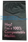 Изготовленная на заказ почтовая отправка &amp; грузя сумки, сумки для одежды или почта, водоустойчивый Само-прилипатель, охватывают сумки бутика изготовленные на заказ, био