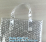 Хозяйственные сумки с проложенной пузырем сумкой одеяния пузыря отправителя металлической, подгонянный мешок пузыря кладут голографическую поверхность в мешки