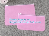 Косметика Biodegradable логотипа яркого блеска изготовленного на заказ небольшая розовая водоустойчивая кладет красоту в мешки ТЩЕТЫ набора мешка застежка-молнии TPU прозрачную