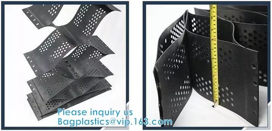 Пластиковый Hdpe клетчатый текстурированный стабилизатор Typar Geocell гравия повторно использовал пластиковые Pavers текстурировал пефорированную подъездную дорогу