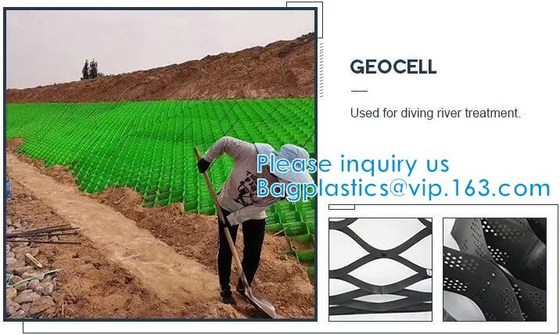Пластиковый Hdpe клетчатый текстурированный стабилизатор Typar Geocell гравия повторно использовал пластиковые Pavers текстурировал пефорированную подъездную дорогу