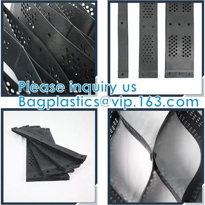 Пластиковый Hdpe клетчатый текстурированный стабилизатор Typar Geocell гравия повторно использовал пластиковые Pavers текстурировал пефорированную подъездную дорогу
