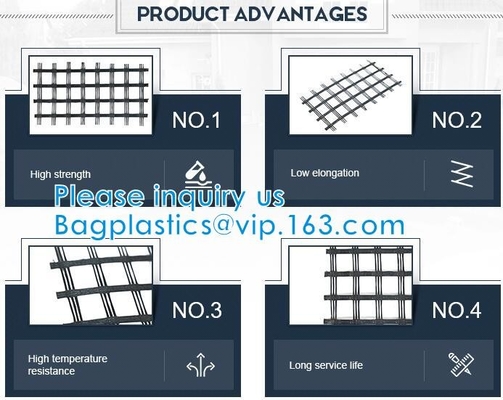 Волокно Geogrid для стеклоткани двухосного Geogrid конструкции дорожного строительства с Nonwoven стабилизацией почвы Geotextile