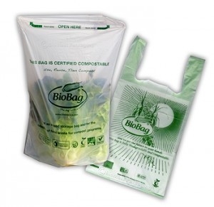 Compostable майцены Biodegradable, compostable оптовая поли сумка одежды, Biodegradable compostable rolle bioplastic