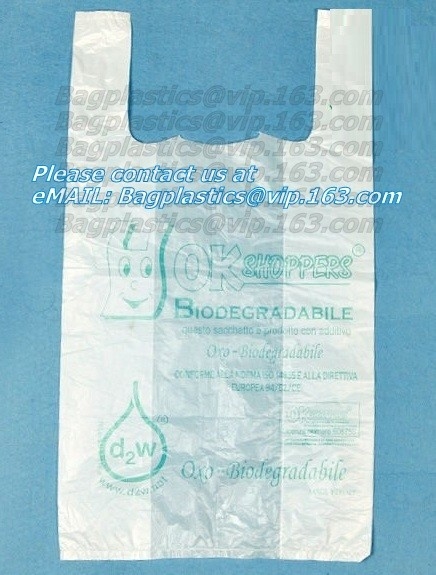 En13432 аттестовало compostable сумку на крене, несущей жилета 100% хозяйственной сумке Compostable пластиковой Biodegradable с EN13432