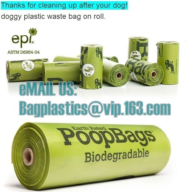Несущей жилета 100% хозяйственная сумка с EN13432, сумки на крене, сумки Compostable пластиковая Biodegradable отхода собаки распределителя