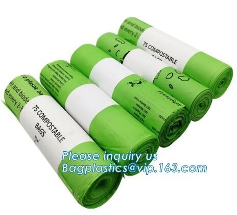 Подгонянная пластиковая упаковка покупок футболки отхода отброса погани 100% Biodegradable Compostable устранимая кладет в мешки с