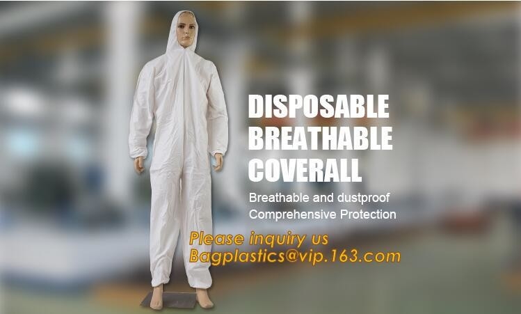 устранимый breathable coverall, поставщик Китая для устранимого не сплетенного костюма Coverall, устранимого оптового водоустойчивого cov