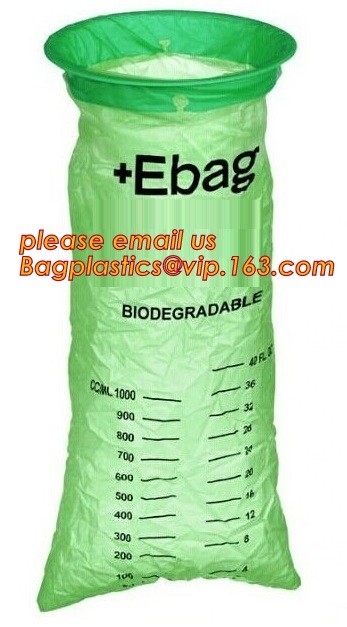 Сумка Emesis здравоохранения 100% Biodegradable устранимая, медицинская сумка с твердым пластиковым кольцом, Biodegradable ба Emesis Emesis