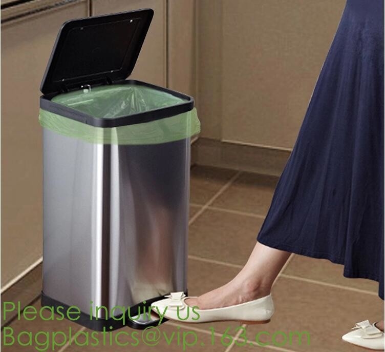 Отход Eco дружелюбный Compostable кладет сумки в мешки отброса сделанные из майцены, сумки 100% Biodegradable T-shi кормы собаки сумки отброса