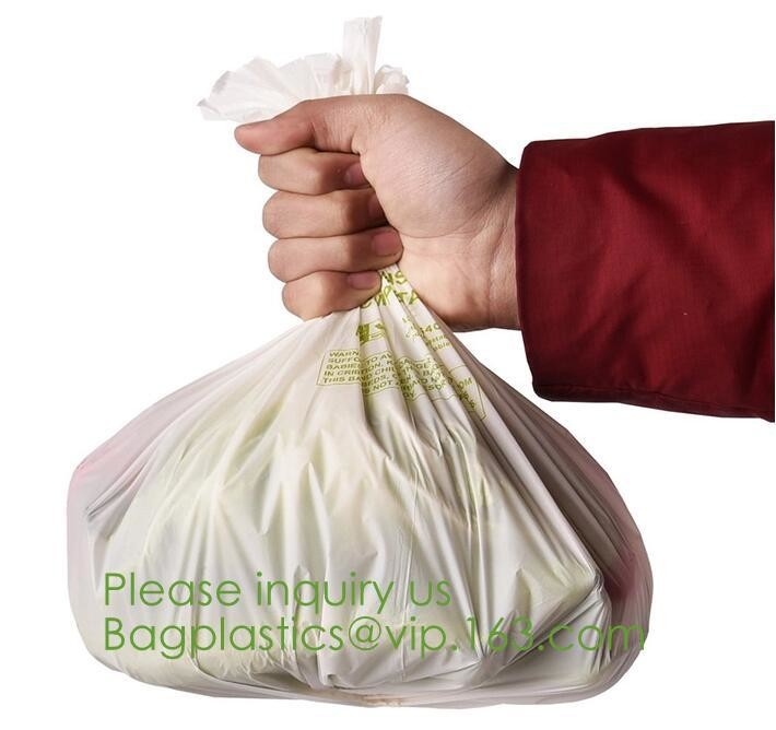 Оптовая майцена сумка biodegradable и Compostable изготовленной на заказ футболки 100% ходя по магазинам упаковывая на крене, bageas bagplastics