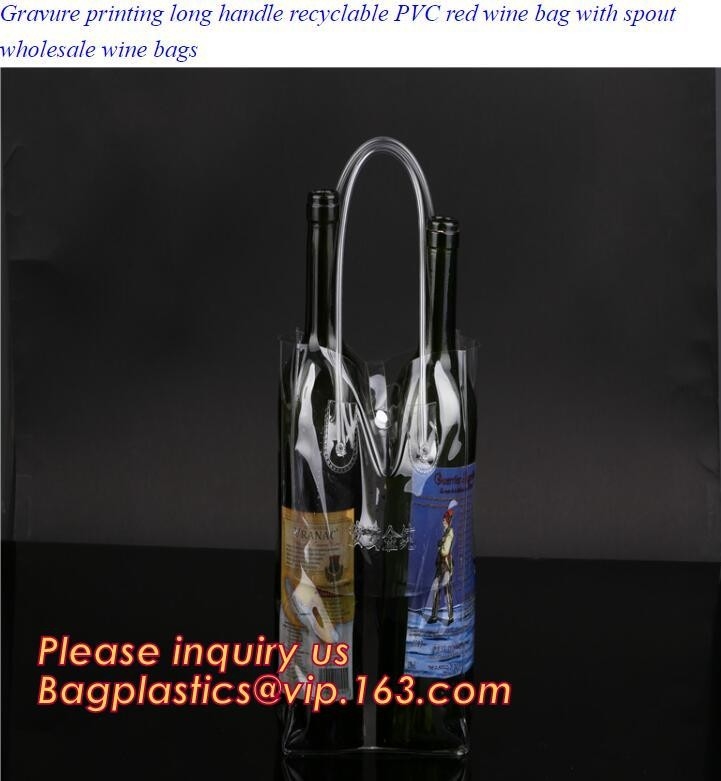 СУМКА ВИНА PVC дружелюбной ДЛИННОЙ РУЧКИ Eco RECYCLABLE, СУМКА, СПОДРУЧНАЯ СУМКА, СУМКА ВИНА ПОДАРКА, ПРОДВИЖЕНИЕ, ВЫДВИЖЕНЧЕСКОЕ PA ПРОДУКТОВ