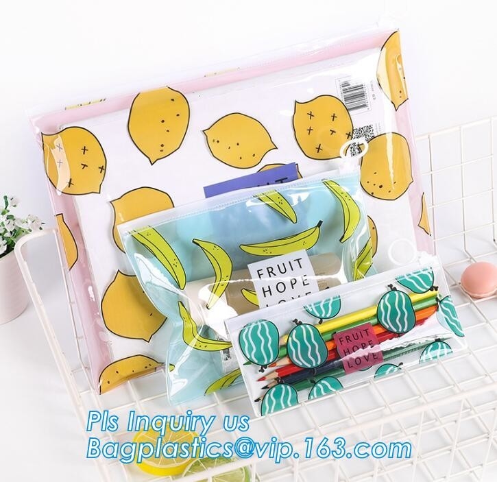 resealable сумка мешка замка застежка-молнии слайдера polybag винила, сумка винила PVC swimwear с молнией слайдера, ЕВА пластиковым A4 transparen