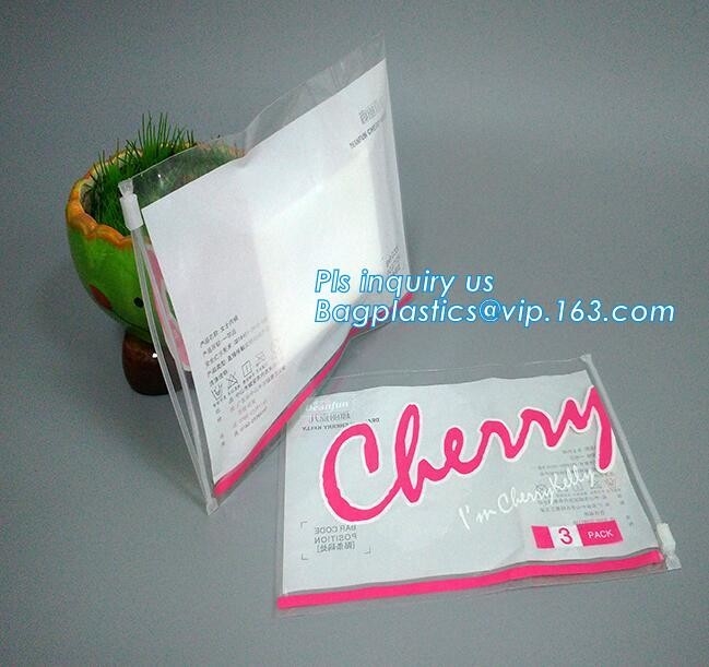 Прозрачные нижние сумки молнии pvc слайдера k gusset с петлей удерживания, сумкой молнии слайдера biodegradable, застежка-молнией слайдера