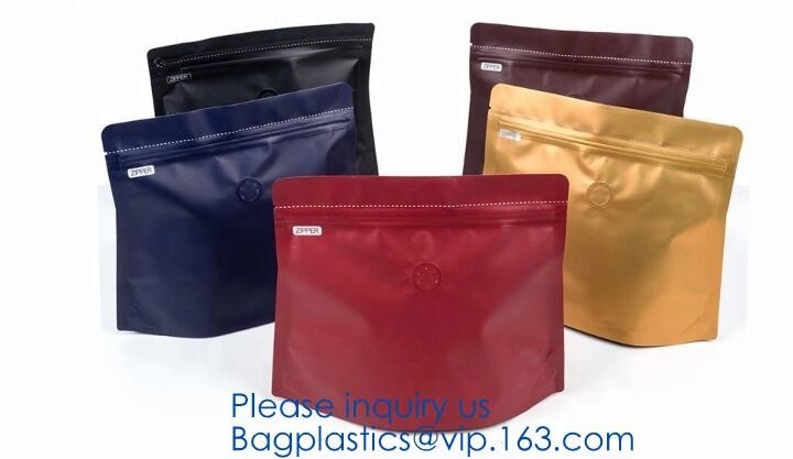 Сумка Biodegradable квадрата фольги нижняя Gusseted, плоская нижняя сумка кофе с дегазируя клапаном, сумка Gusset f gusset упаковывая