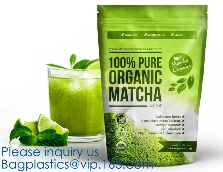 Biodegradable мешок фольги стоя вверх по сумке упаковки еды окна сумки специи ясной металлизировал стойку вверх по мешку с молнией,