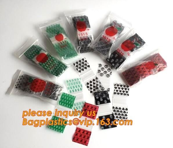 Яблоко мини k Baggies/небольшие пластиковые сумки замка застежка-молнии, Baggies для ювелирных изделий упаковывая, мини baggie яблока, драгоценности Pac травы