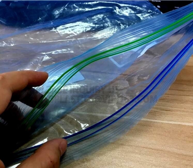 reclosable сумки замка застежка-молнии безопасностью ДВОЙНОГО СЛЕДА, Resealable печатая сумки двойного следа k /LDPE сумки замка молнии, сумка