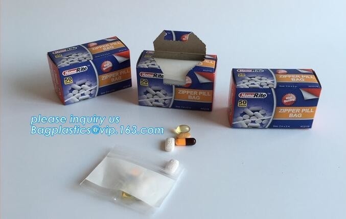 сумки медицинской таблетки сумок распределителя таблетки пакуя промелькивают сумку замка от поставщика Китая, медицины b медицинской сумки замка застежка-молнии пластиковой
