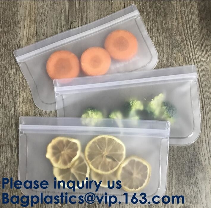 Упаковка еды 5pcs закуски PEVA установила сэндвич Sna уплотнения застежка-молнии хранения еды хранения PEVA k многоразовый Peva закуски еды пакета