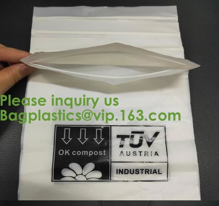 Таможня PLA Compostable ясная поли напечатала пластиковые сумки k, сумку платья k ОДЕЯНИЯ, сумку одежды упаковывая, Bagease