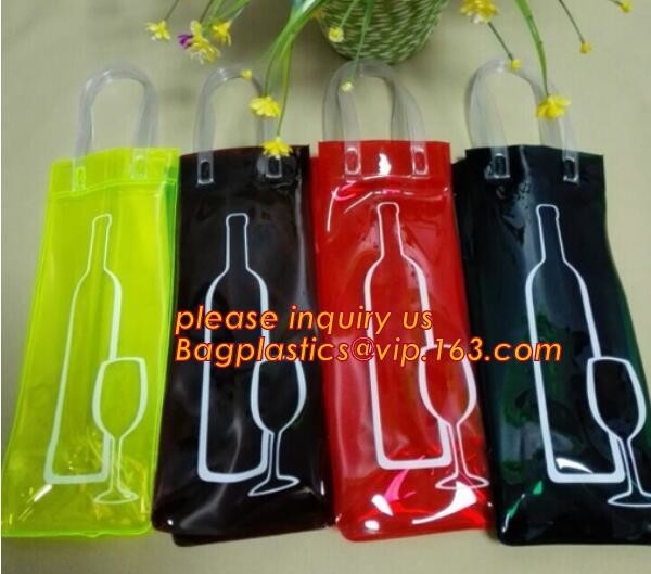 держатель бутылки вина, несущая бутылки вина, сумка холодка вина, сумка pvc крутая, водоустойчивая сумка охладителя pvc, сумка холодка, бутылка вина