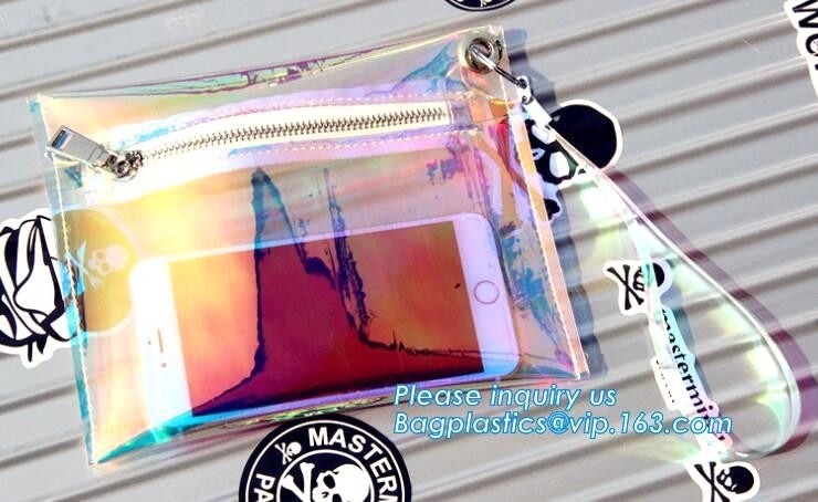 Сумка Tote ясного оттенка винила неонового мини, сумка tote PVC сумки моды прозрачная ясная неоновая, ходя по магазинам сумка tote сумки пляжа