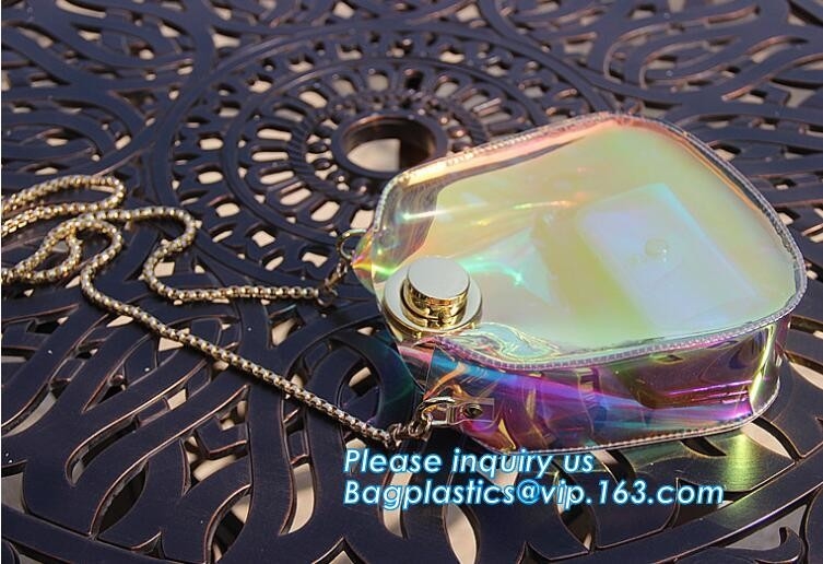 сумка цепи плеча сумки PVC ясности студня пляжа лета ученицы колледжа дам моды, Tote PVC женщин моды прозрачный