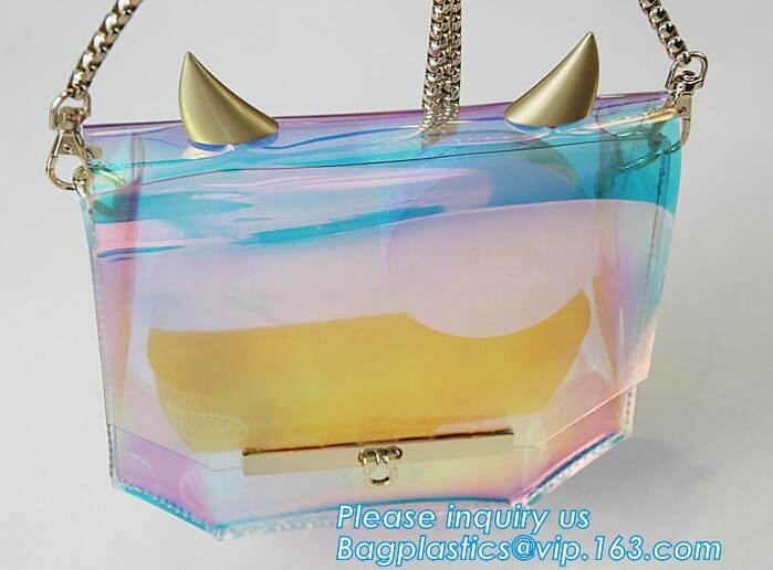 сумка tote плеча печатания PVC лазера новая материальная, девушки взваливает на плечи сумку пляжа Tote, сумку пляжа PVC дам прозрачную