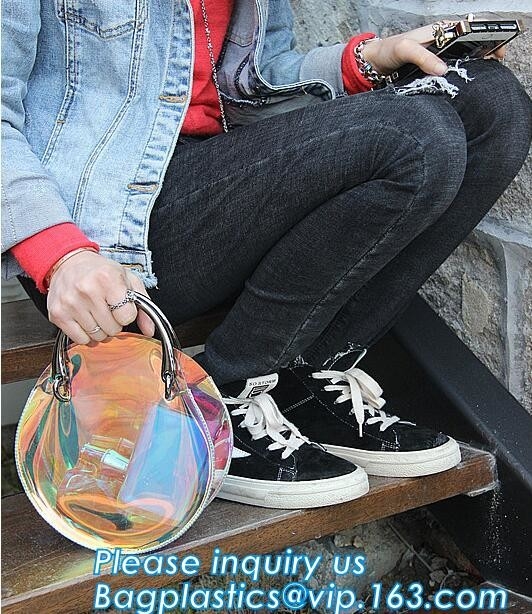 сумка pvc сумки tote женщин прозрачная, сумка сумок Tote пляжа винила PVC с ручкой, сумкой tote сумки с внутренним рисует