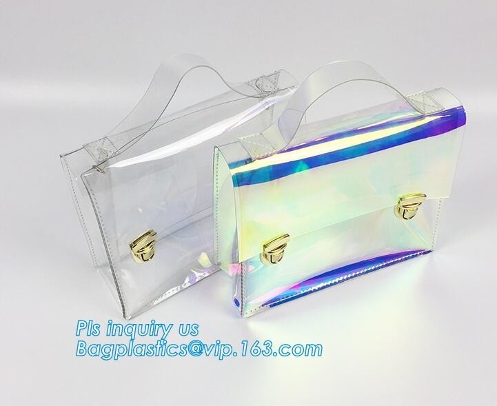 сумка tote PVC моды хозяйственной сумки pvc лазера лета прозрачная, выдвиженческий дешевый ясный pvc пластиковый h моды дам