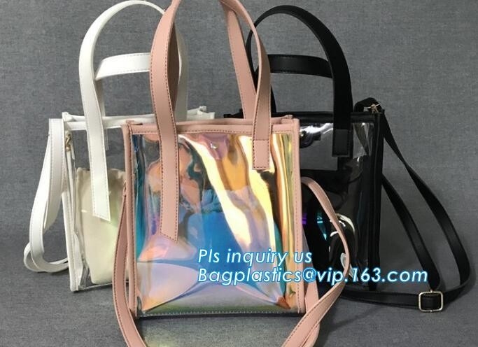 сумка одиночных женщин pvc плеча, девушки взваливает на плечи длинную сумку прокладки, плечо сумки PVC отделяемых женщин лета прозрачное