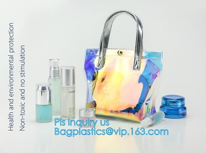 Сумки Tote для сумок PVC ясного портмона плеча прозрачных, сумки tote PVC моды хозяйственной сумки pvc лазера прозрачной