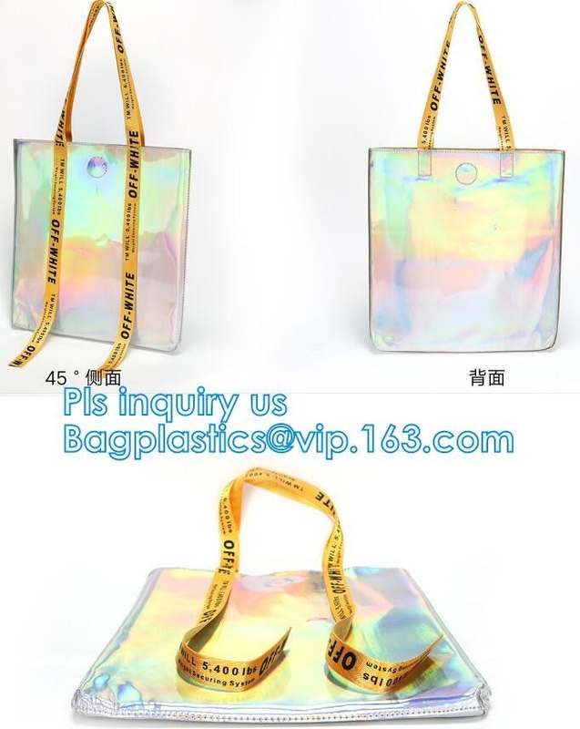Сумка макияжа Tote плеча сумки, сумка Tote сумки DIY PVC пляжа лета ясная прозрачная, PA сумки заплыва PVC