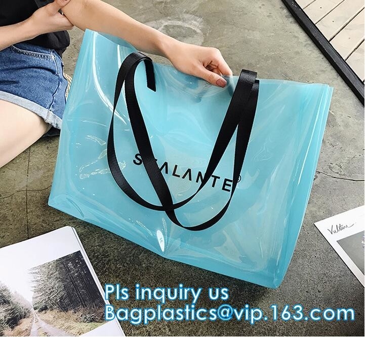 бикини молнии pvc сумка прозрачного косметическая, дама водоустойчивый PVC tote плавая прозрачная сумка пляжа, плавание сумки пляжа