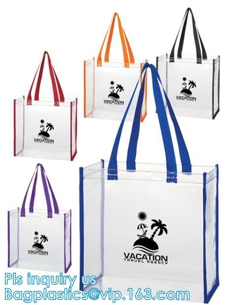 сумки пластиковой упаковки ручки tote PVC бикини пляжа, сумки молнии ручки сумки организатора мытья перемещения косметические, косметическая сумка