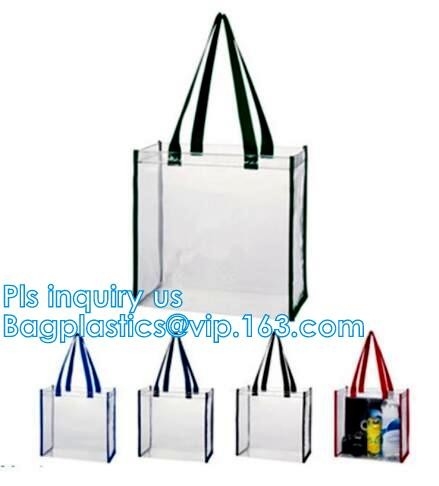 бумажный мешок ручки bag&amp;luxury ходя по магазинам, молнии ручки обруча pvc сумка простой удобной ясной косметическая, ручка веревочки сумки ботинок