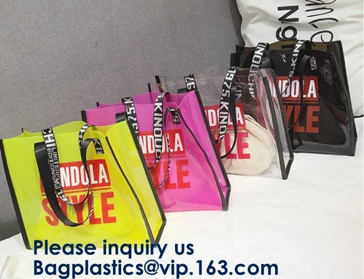 Сумка Tote Pvc пляжа, Женщин-облегченная кожа PU лазера сумки PU лазера сумки Tote Hologram