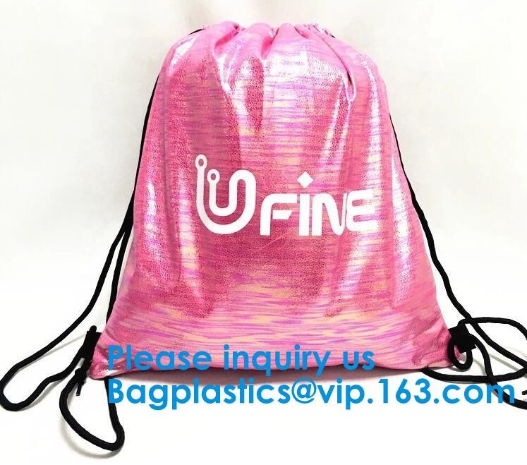 Модная металлическая серебряная сумка Drawstring спортзала кожи PU, кожаная сумка строки рюкзака Drawstring спортзала ЧЕРЕПА рюкзака